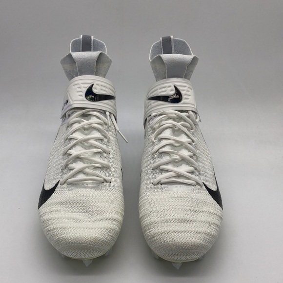 New Men's Nike Alpha Menace Elite 2 White/BlackFootball cleat AO3374-101 NWOB - Picture 3 of 6